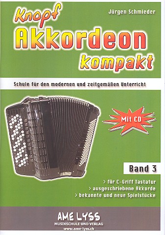 Knopfakkordeon kompakt Band 3 (+CD)