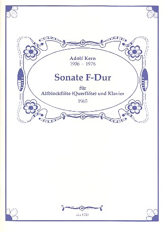 Sonate F-Dur für Altblockflöte (Flöte)