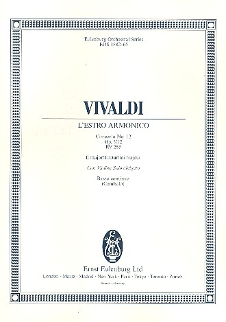 Konzert E-Dur L'Estro Armonico op.3,12 RV265