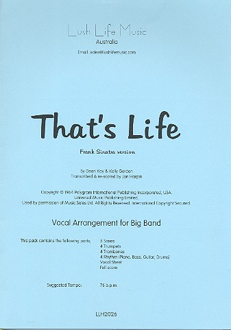 That's Life (Frank Sinatra version):