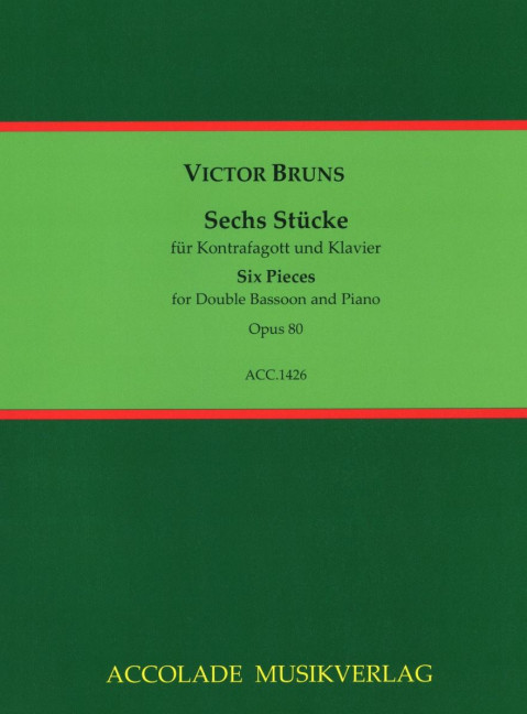 6 Stücke op.80 für Kontrafagott und Klavier