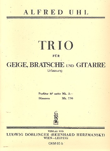 Trio für Violine, Viola und Gitarre