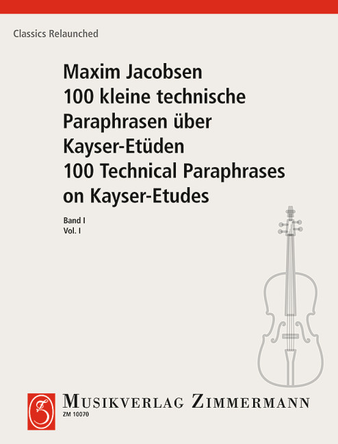 100 kleine technische Paraphrasen über Kayer-Etüden Band 1
