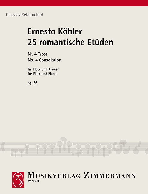 Trost op.66,4 für Flöte und Klavier