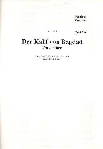 Ouvertüre zu 'Der Kalif von Bagdad'