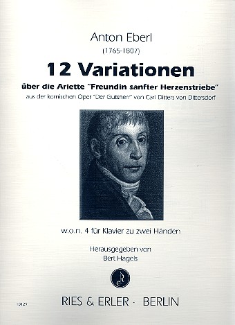 12 Variationen über die Ariette Freundin sanfter