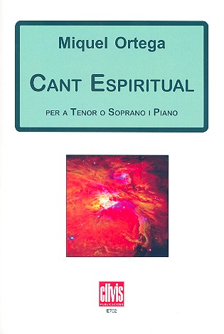 Cant espiritual for tenor (soprano) and piano
