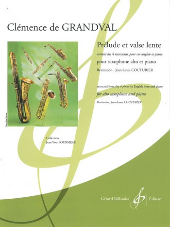 Prélude et valse lente pour saxophone alto