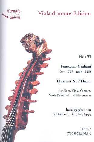 Quartett D-Dur Nr.2 für Flöte, Viola d'amore,