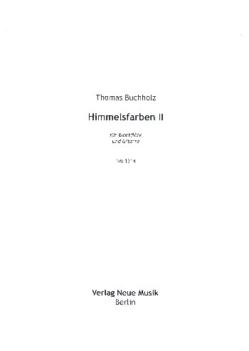 Himmelsfarben Nr.2 für Blockflöte