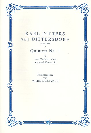 Quintett Nr.1 für 2 Violinen, Viola