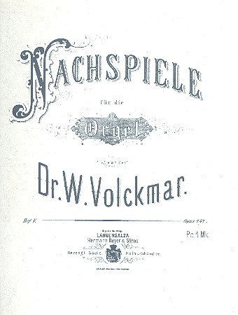 Nachspiele Band 5 op.141