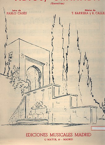 Adios Granada: for piano (vocal/guitar)