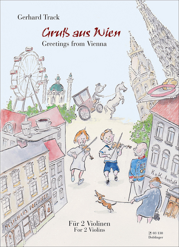 Gruß aus Wien für 2 Violinen