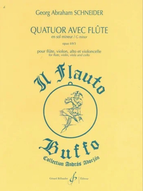 Quatuor en sol mineur op.69,3 pour flûte,