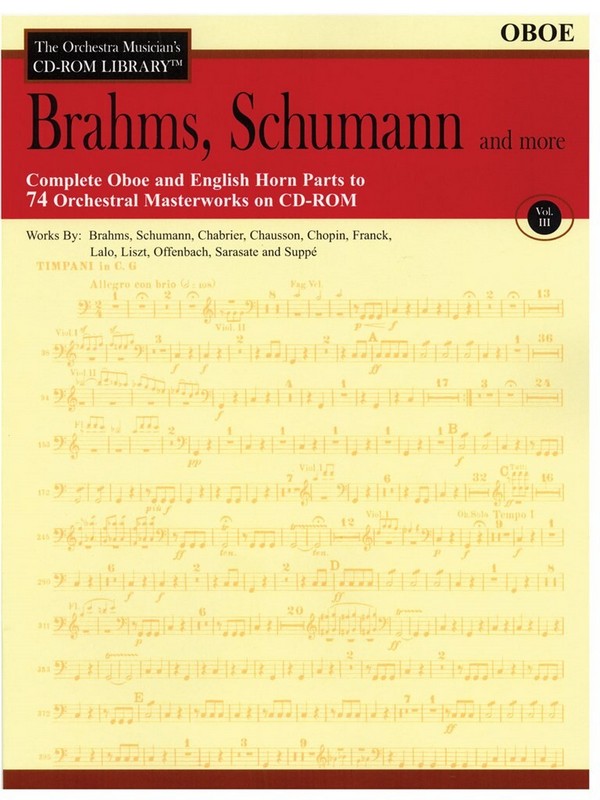 Brahms, Schumann and more - Oboe parts