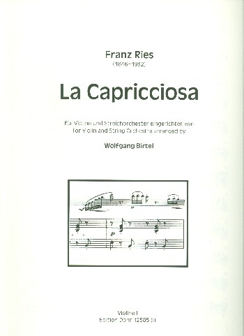 La Capricciosa für Violine und Streichorchester