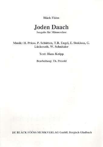 Joden Daach für Männerchor