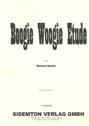 Boogie Woogie Etude für 2 Klaviere