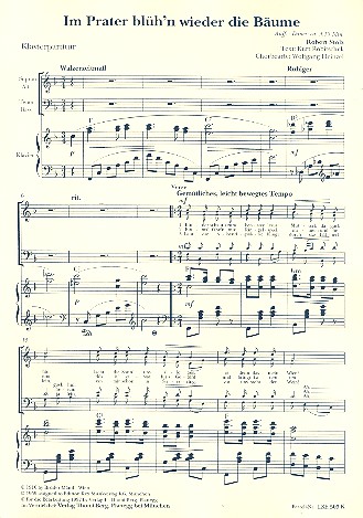 Im Prater blüh'n wieder die Bäume