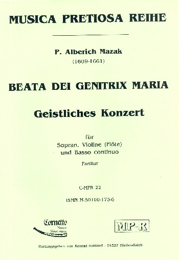 Beata dei genitrix Maria für Sopran,