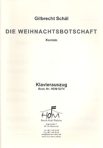 Die Weihnachtsbotschaft für gem Chor,