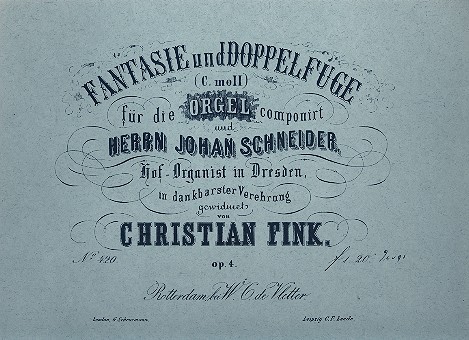 Fantasie und Doppelfuge c-Moll op.4