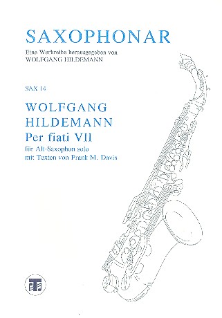 Per fiati VII für Altsaxophon (Text ad lib)