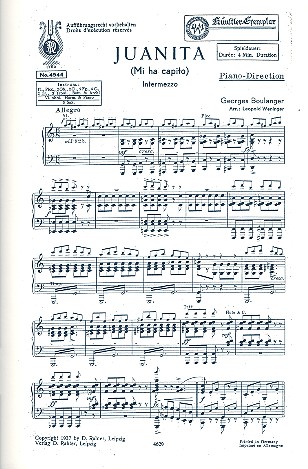 Juanita für Salonorchester