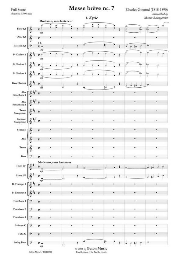 Messe breve Nr.7 für gem Chor und