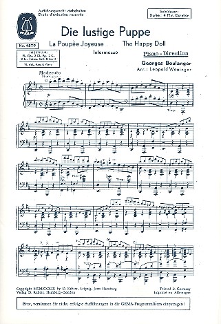 Die lustige Puppe für Salonorchester