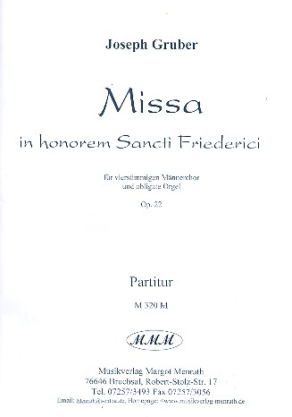 Missa in honorem Sancti Friederici op.22