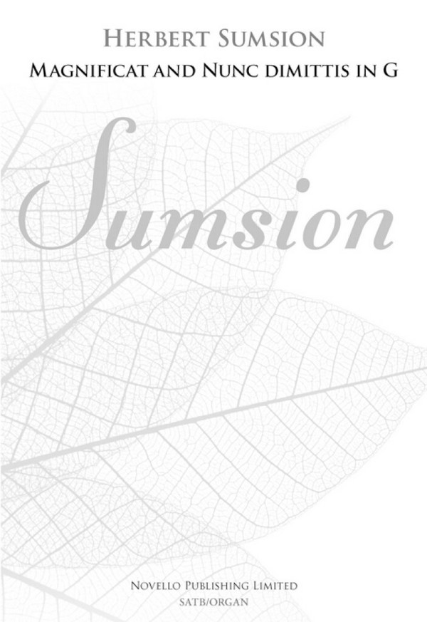 Magnificat and Nunc dimittis in G