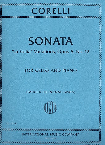 Sonata La Follia Variatons op.5,12