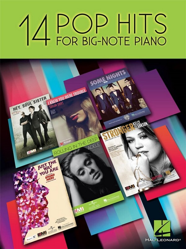 14 Pop Hits: for big note piano