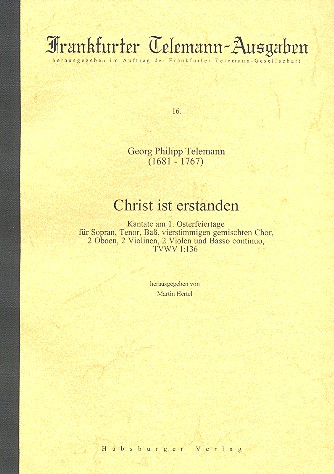 Christ ist erstanden TVWV1:136 für Soli,