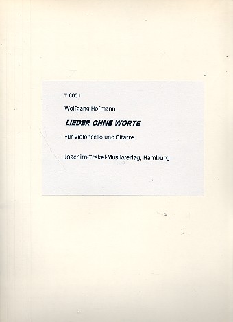 Lieder ohne Worte für Violoncello