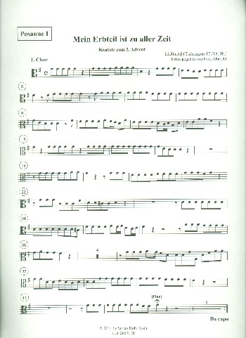 Mein Erbteil ist zu aller Zeit ...