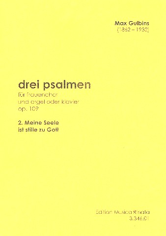 Meine Seele ist stille zu Gott op.109,2