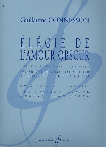 Élégie de l'amour obscur pour soprano,