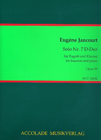 Solo D-Dur Nr.7 op.99 für Fagott und Klavier