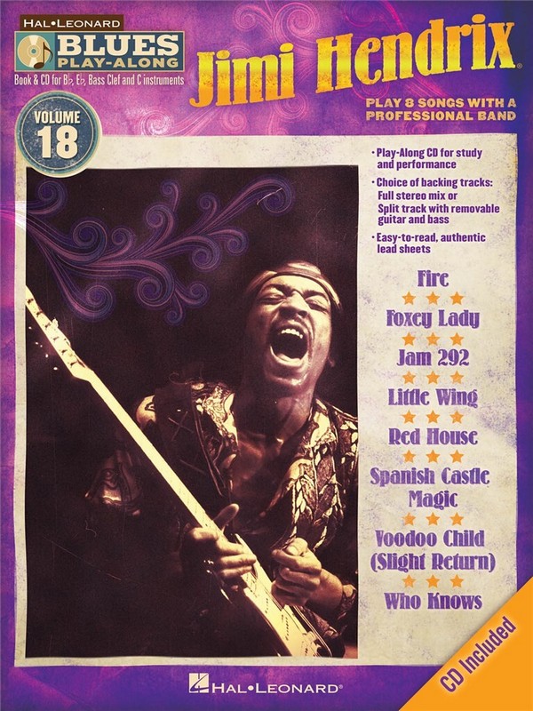 Jimi Hendrix (+CD): for Bb, Eb, C and bass clef