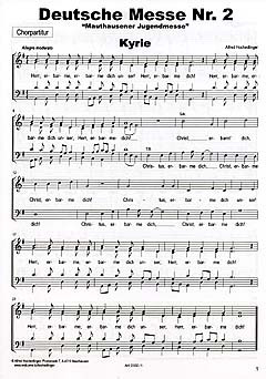 Deutsche Messe Nr.2 für gem Chor und