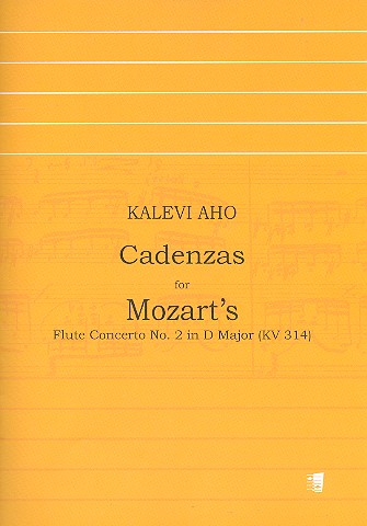 Cadenzas for the Flute Concerto in D Major