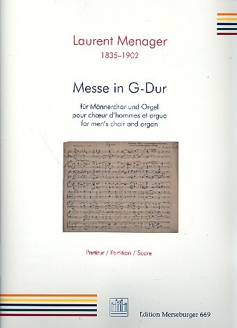 Messe G-Dur op.20 für Männerchor