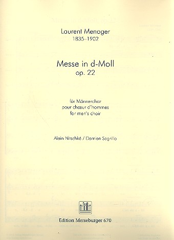 Messe d-Moll op.22 für Männerchor