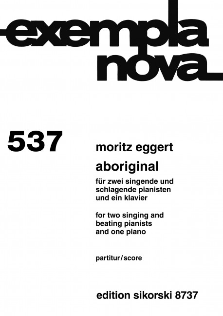 Aboriginal für 2 singende und schlagende Pianisten