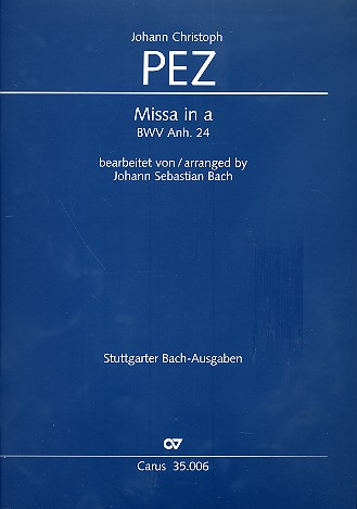 Missa in a BWV Anh24 für Soli, gem Chor