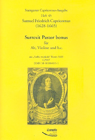 Surrexit pastor bonus für Alt, Violine und Bc