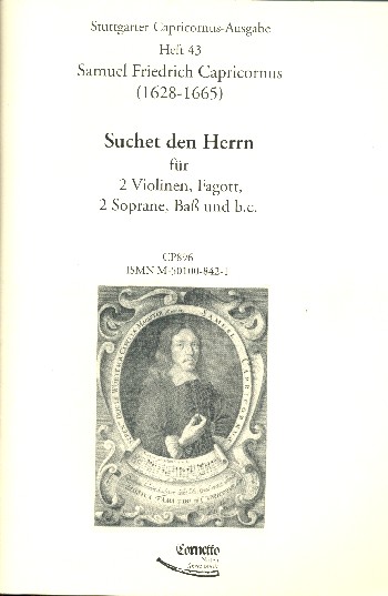 Suchet den Herrn für 2 Soprane, Bass,